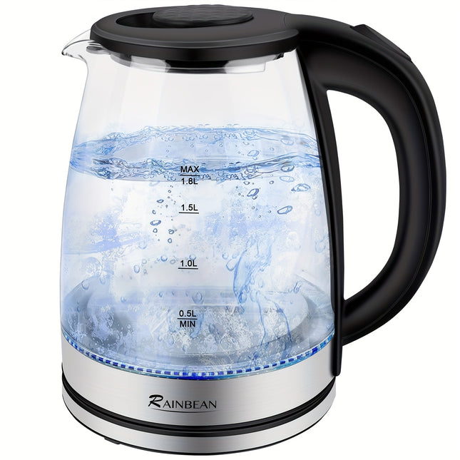 Electric Kettle Water Boiler, 1.8L Electric Tea Kettle, Wide Opening Hot Water Boiler with LED Light