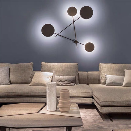 Nordic Industrial Style Triangular Living Room Modern Wrought Iron Led Wall Lamp