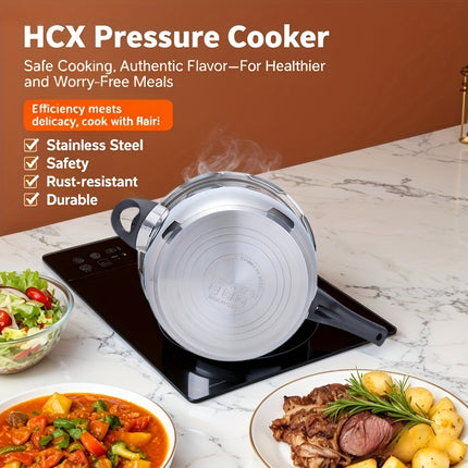 30cm/32cm Heavy-Duty Pressure Cooker - Dual Sizes (30cm/12in & 32cm/13in)