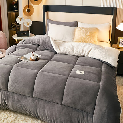 1pc Plush Sherpa Blanket - Ultra-Warm, Fluffy Surface For Cozy, Bedroom Decor