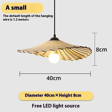 Creative Straw Hat B & B Hot Pot Restaurant Tea Room Clothing Store Simple Restaurant Japanese Lotus Lamp