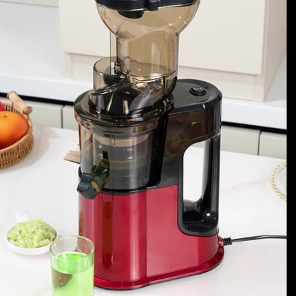 Juicer Slow Masticating Juicer Machine with Rotate Large Feed Chute for Most Fruits and Vegetables, Easy to Clean