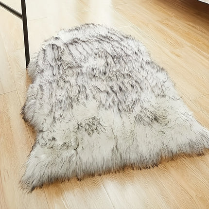 1pc Faux Fur Plush Comfortable Area Rug | Machine Washable, Non-Slip, Ideal for Living Room,