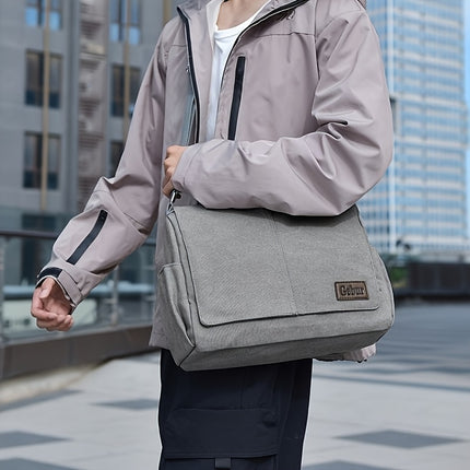 Bag Canvas Shoulder Bag For Men Women, Sling Backpack With Side Pockets, Bookbag For College