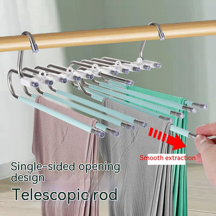 Retractable Multifunctional Stainless Steel Folding Coat Hanger