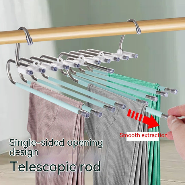 Retractable Multifunctional Stainless Steel Folding Coat Hanger