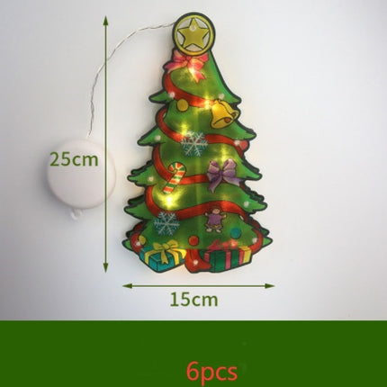LED Suction Cup Window Hanging Lights Christmas Decoration