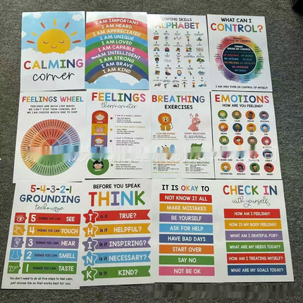 Calm Corner Poster 12 Calm Wall Art Suitable For Classroom Decoration