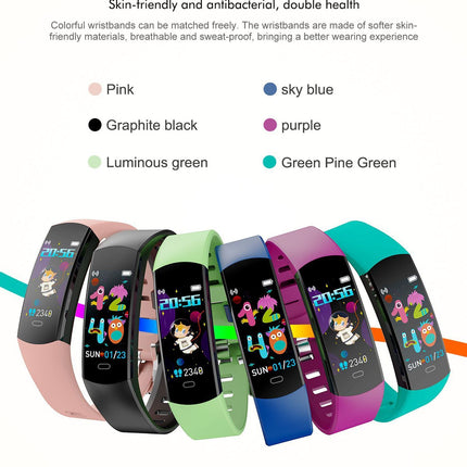 Children's Bracelet Heart Rate Blood Oxygen Monitoring Outdoor Exercise Step Counter