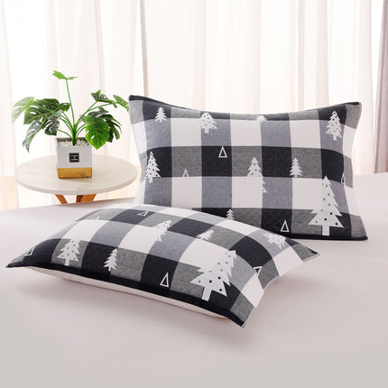 Three-layer Blended Gauze Pillow Cover Cotton Printed Towel
