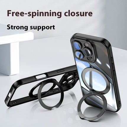 Magnetic Transparent Mirror Holder Phone Case