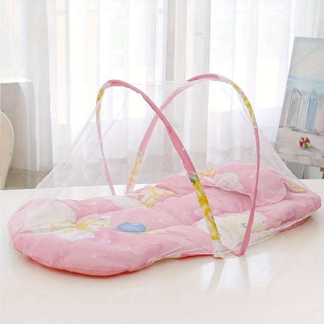 {"gp2Title": " Mosquito Net - Foldable, Anti-Fall Design with 100% Polyester Fiber Mesh and Alloy Frame, Easy to Clean and No Assembly Required, Bedding|Whimsical Mosquito Net|Durable Polyester Netting, Bedding"}