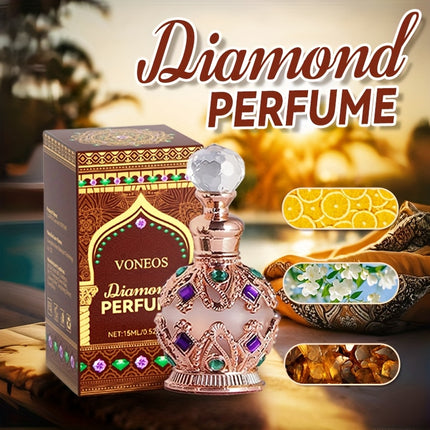 15ml/0.5oz Dubai-inspired Arabic Women's Perfume Oil: Classic Golden, Long-lasting Alluring