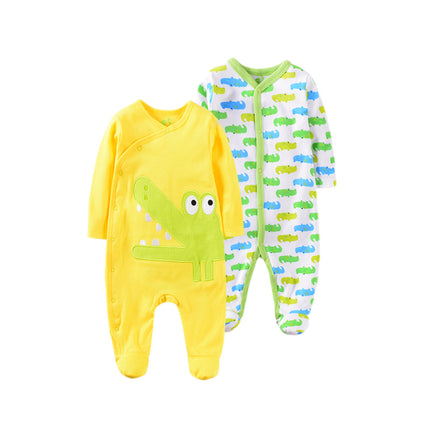 1 Year Old Baby Suit Cartoon Embroidered Cotton Newborn
