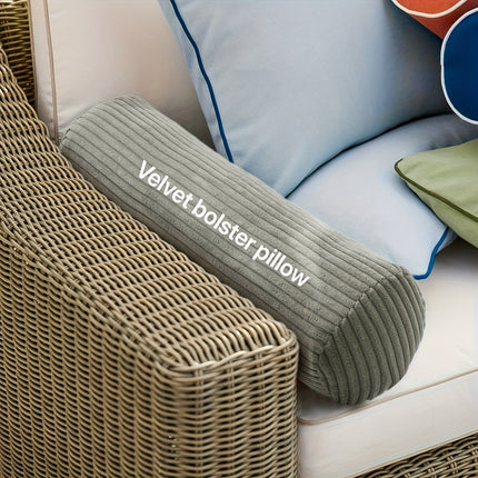 One Piece of Body Pillow with a Coral Fleece Cover, Designed As a Long Round Cervical Roll Pillow.