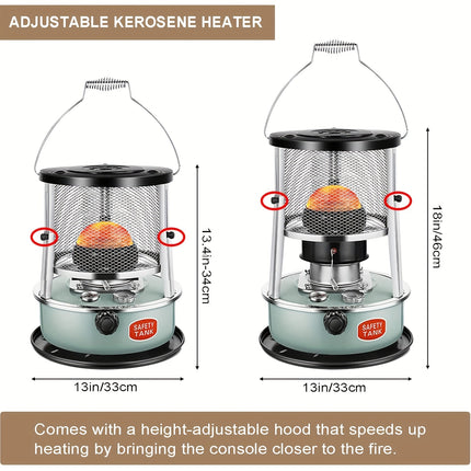 Heater,Kerosene Heaters for Indoor Use,2600W Heating power,Portable Heater for Camping