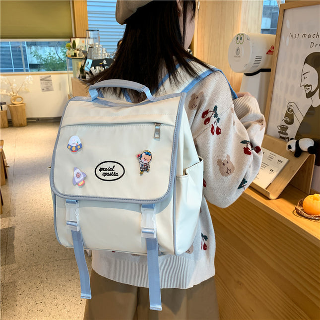 Japanese Style High School Girls Backpack JK Fashion Nylon Waterproof School Bags