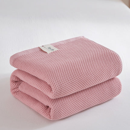 Cotton Honeycomb Towel Quilt Single Double Nap Blanket