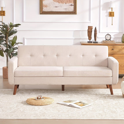 Sofa, Mid Century Modern Style Love Seat Couches for The Living Room, Button Tufted