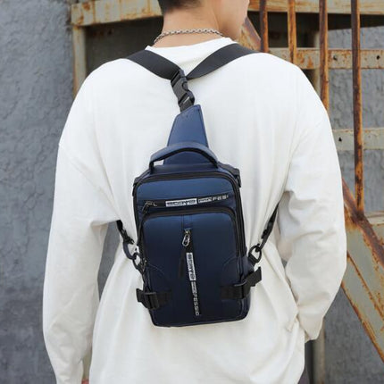 Men's Casual Fashion USB Charging Crossbody Shoulder Bag