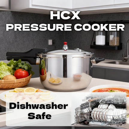 2 Sizes HCX Stainless Steel Pressure Cooker 18cm 20cm Multi-Functional for Soup, Porridge