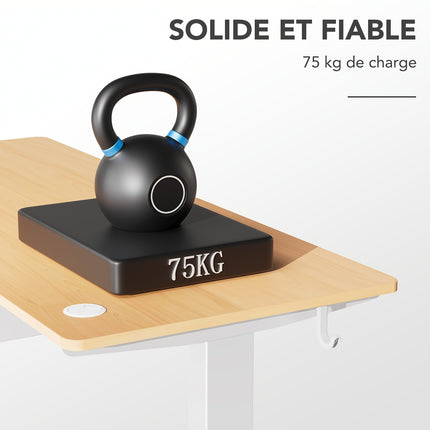 Electric Height-Adjustable Standing Desk with One-Touch Memory & Quiet Motor