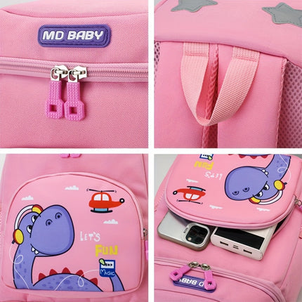 Kids Backpack for Boys & Girls 3-6 Years - Dinosaur & Unicorn Print with Padded Back Panel