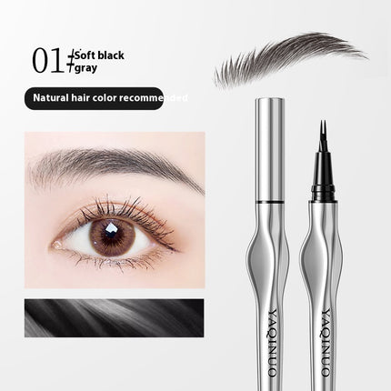 Two Fork Eyebrow Pencil Waterproof Sweat-proof Wild Eyebrow Eyeliner