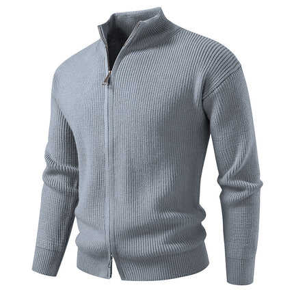 Men's Zipper Cardigan Sweater Coat