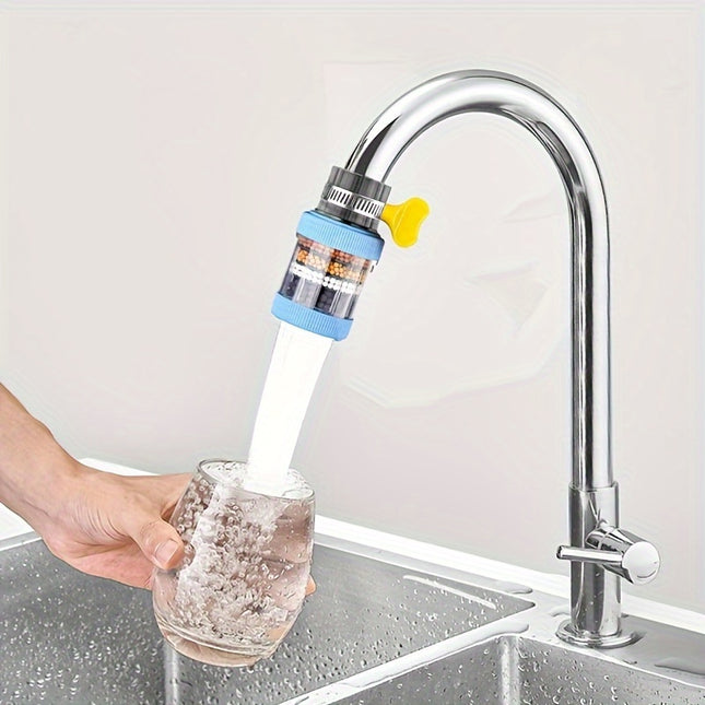 1pc Kitchen Faucet Water Filter, Plastic, Removes Chlorine Fluoride Heavy Metals,
