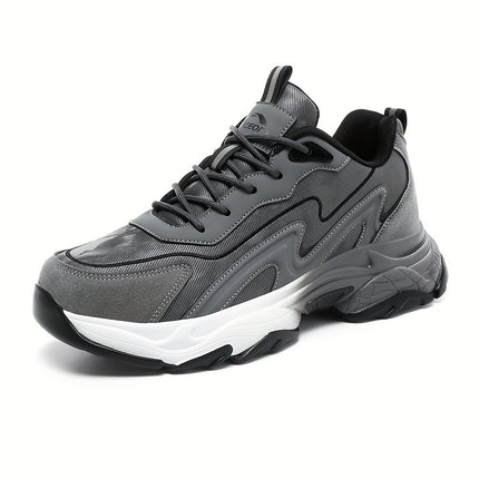 Men's Casual Athletic Sneakers - Lightweight, Breathable Running Shoes with Soft PU Sole