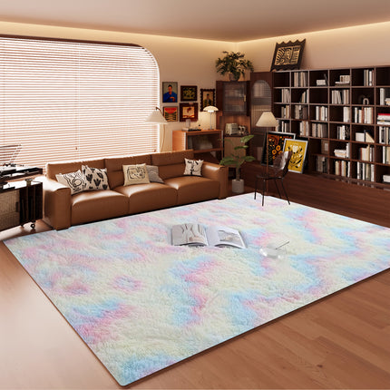 A Plush Carpet, Fluffy for The Bedroom, Rectangular Bedside Rug, Suitable for Living Rooms, Bedrooms