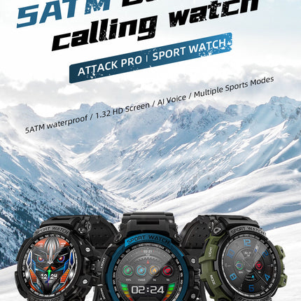 Three-proof Outdoor Sport Smart Watch Bluetooth Calling