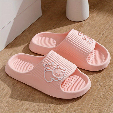 7 set Slippers for Women, Summer Indoor Home Bathroom Shower Sandals, Cartoon