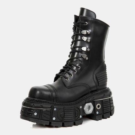 Middle Boots Dark Metal Thick Bottom Knight Boots