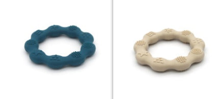 Full Three-dimensional Baby Silicone Teether Baby Molars Holding Round Teether