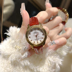 Rose Shell Red Leather