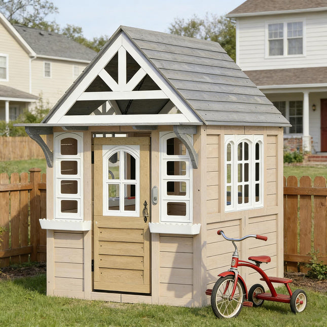 Robust Wooden Playhouse,Outdoor Playhouse