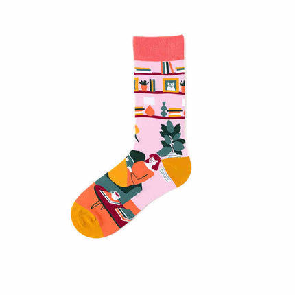 Pure Cotton Personality Ins Street Hip-hop Sports Long Socks