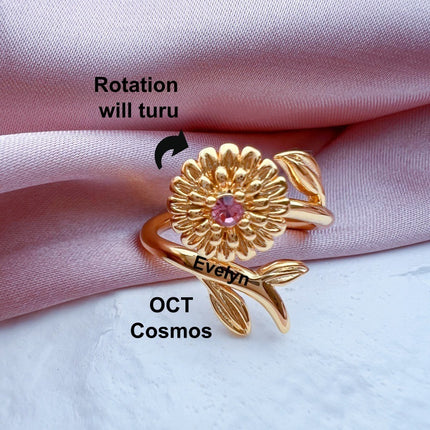 Rotary Decompression Lettering Split Ring