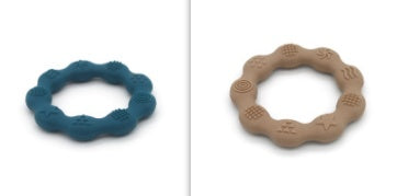 Full Three-dimensional Baby Silicone Teether Baby Molars Holding Round Teether