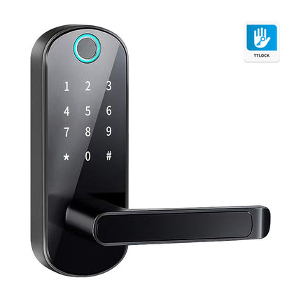 Fingerprint Lock Indoor Wooden Door Punch Free Single Tongue Combination Lock