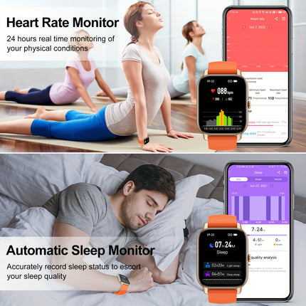 Smartwatch (making/answering Calls), Female And Male Fitness Activity Tracker, Smartwatch with Multiple Sports Modes,