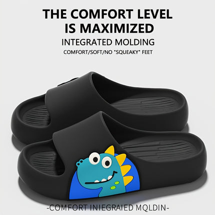 2 pcs  Cute Cartoon Slippers - Beach Casual Open-Toe Sandals, Suitable for Indoor And Outdoor Use