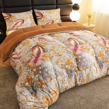 1pc LIKON Luxury Plush Winter Quilt - Thick All-Season Comforter