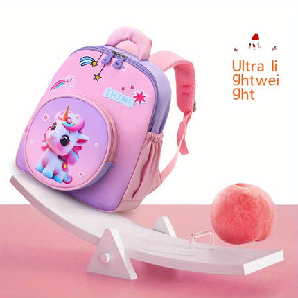 Girls' Cute Unicorn Backpack Suitable for Preschool, Kindergarten