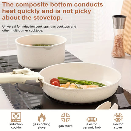 17pcs Cookware Set, Pot And Pan Set Non-stick