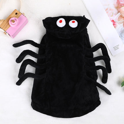 Cat Dog Clothes Halloween Funny Spider Style