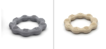 Full Three-dimensional Baby Silicone Teether Baby Molars Holding Round Teether