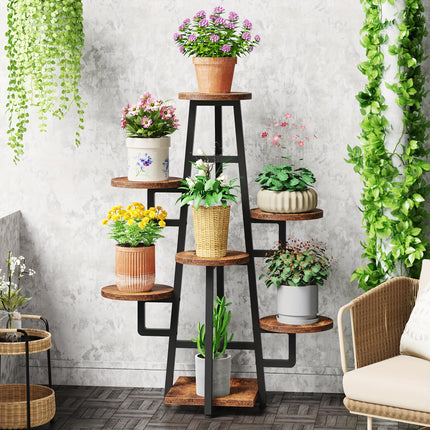Wooden Plant Shelf For Multiple Plants, Corner Plant Pots Holder Rack Flower